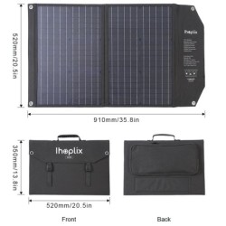 Paneles solaresPanel solar - cargador solar - doble salida - plegable - 60W - kit