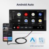 Din 2Autorradio Android 10 QLED - 8GB-128GB - Bluetooth - AI - 8-core - CarPlay - 4G