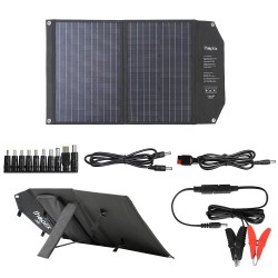Paneles solaresPanel solar - cargador solar - doble salida - plegable - 60W - kit