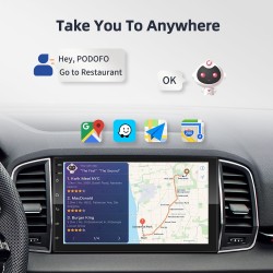 Android 10 car radio - 4GB-64GB - Bluetooth - AI - 8-core - CarPlay - 4GDin 2