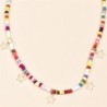 Colorful bead short necklace - with starsNecklaces