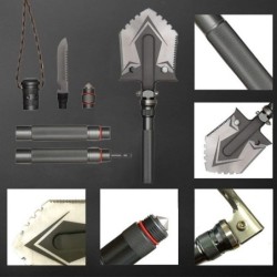 Herramientas de supervivenciaPala plegable multifuncional - militar / camping / supervivencia / herramienta de emergencia