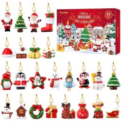 NavidadCalendario de adviento de Navidad - con adornos colgantes para el árbol de Navidad - 24 piezas