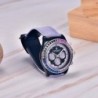 RelojesDISEÑO PAGANI - reloj mecánico / automático - bisel arcoíris - resistente al agua - correa de cuero / nailon