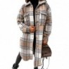 ChaquetasAbrigo a cuadros de moda - con botones / cuello vuelto
