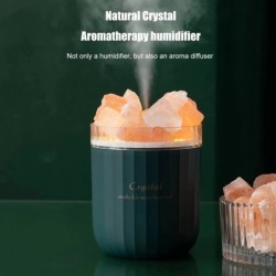 HumidificadoresCristal natural - humidificador de aire inalámbrico de aromaterapia - con lámpara de atmósfera - difusor de ac...