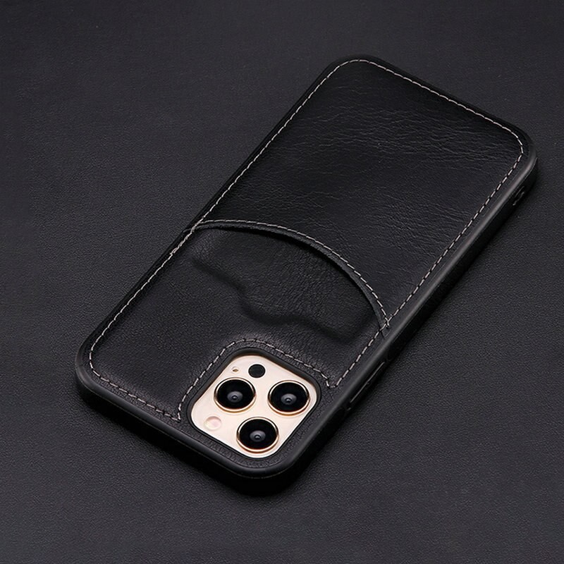 Leather protection case with credit card slot for iPhoneProtection