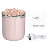 HumidificadoresCristal natural - humidificador de aire inalámbrico de aromaterapia - con lámpara de atmósfera - difusor de ac...
