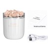 HumidificadoresCristal natural - humidificador de aire inalámbrico de aromaterapia - con lámpara de atmósfera - difusor de ac...