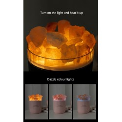 HumidificadoresCristal natural - humidificador de aire inalámbrico de aromaterapia - con lámpara de atmósfera - difusor de ac...