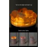 HumidificadoresCristal natural - humidificador de aire inalámbrico de aromaterapia - con lámpara de atmósfera - difusor de ac...