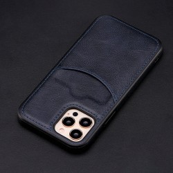 ProteccionFunda protectora de piel con ranura para tarjetas de crédito para iPhone