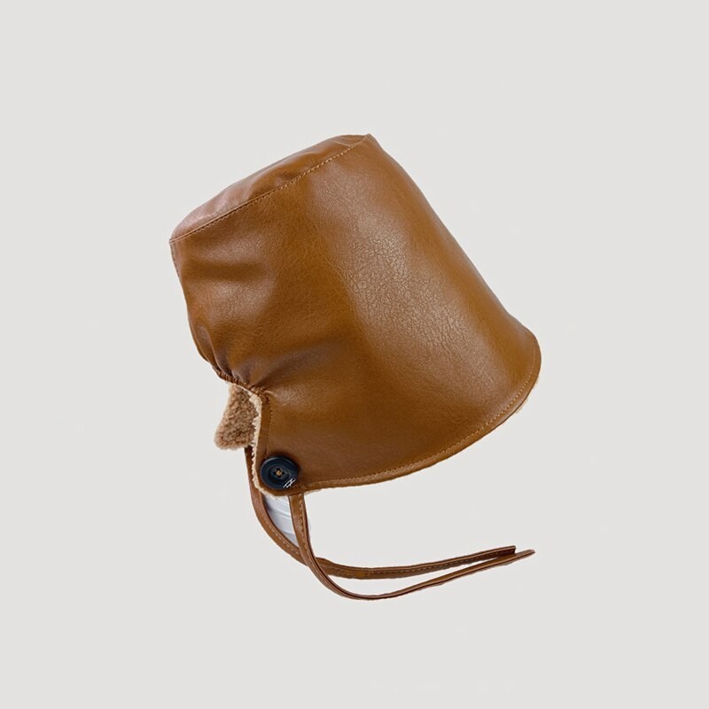 Sombreros & gorrasSombrero estilo cubo - sombrero cálido de cuero de invierno - estilo coreano