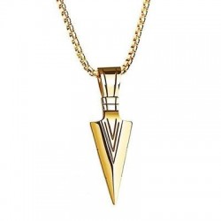 CollaresColgante de punta de flecha - collar estilo hip-hop