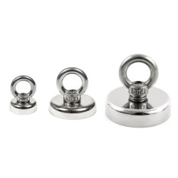 Strong neodymium magnet - deep sea recovery - with ring eyeboltMagnets