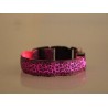 Collares & CorreasCollar de perro LED - paseo nocturno de seguridad - estampado de leopardo de colores