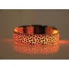 Collares & CorreasCollar de perro LED - paseo nocturno de seguridad - estampado de leopardo de colores