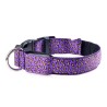 Collares & CorreasCollar de perro LED - paseo nocturno de seguridad - estampado de leopardo de colores