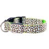 Collares & CorreasCollar de perro LED - paseo nocturno de seguridad - estampado de leopardo de colores