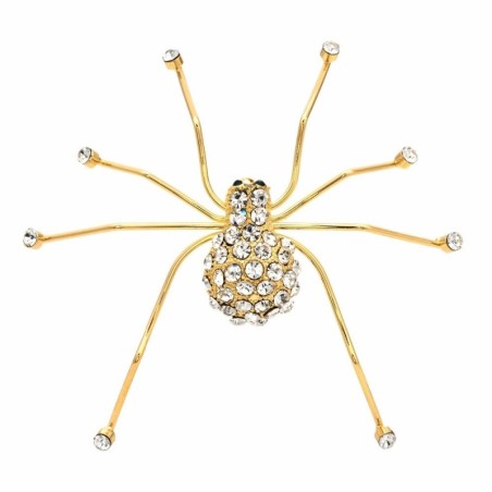 BrochesAraña de cristal dorado - broche