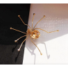BrochesAraña de cristal dorado - broche
