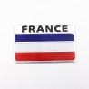 PegatinasAdhesivo 3D de aluminio para coche - bandera francesa