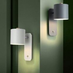 ApliquesLámpara de pared LED - estilo nórdico moderno - cabeza giratoria - con interruptor