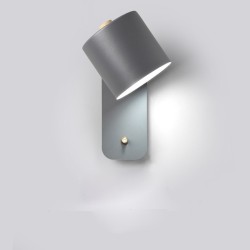 ApliquesLámpara de pared LED - estilo nórdico moderno - cabeza giratoria - con interruptor