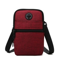 BolsosBolso bandolera pequeño de lona - cremalleras - orificio para auriculares