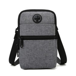 BolsosBolso bandolera pequeño de lona - cremalleras - orificio para auriculares