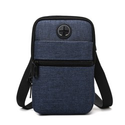 BolsosBolso bandolera pequeño de lona - cremalleras - orificio para auriculares