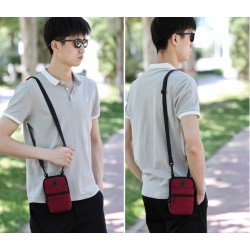 BolsosBolso bandolera pequeño de lona - cremalleras - orificio para auriculares