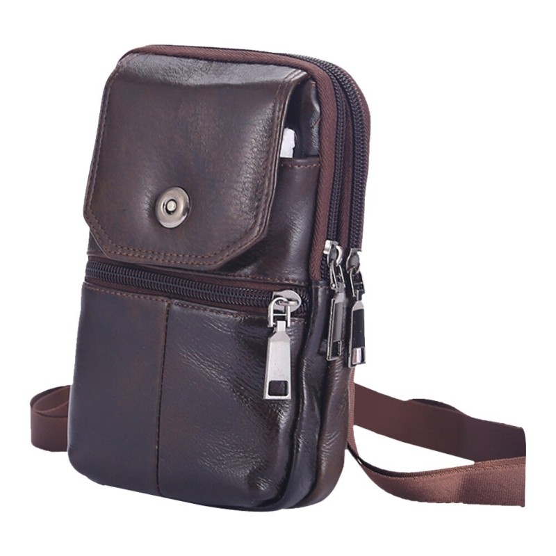Multifunctional shoulder bag - leather waist bagBags