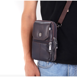 Multifunctional shoulder bag - leather waist bagBags