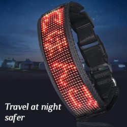 Cats / dogs collar - LED - Bluetooth - digital interactive scrolling lightCollar & Leads