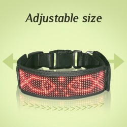 Collares & correasCollar para gatos / perros - LED - Bluetooth - luz de desplazamiento interactiva digital
