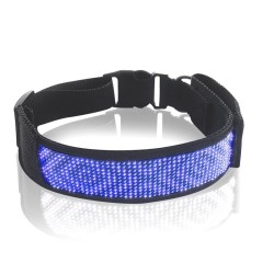 Collares & correasCollar para gatos / perros - LED - Bluetooth - luz de desplazamiento interactiva digital