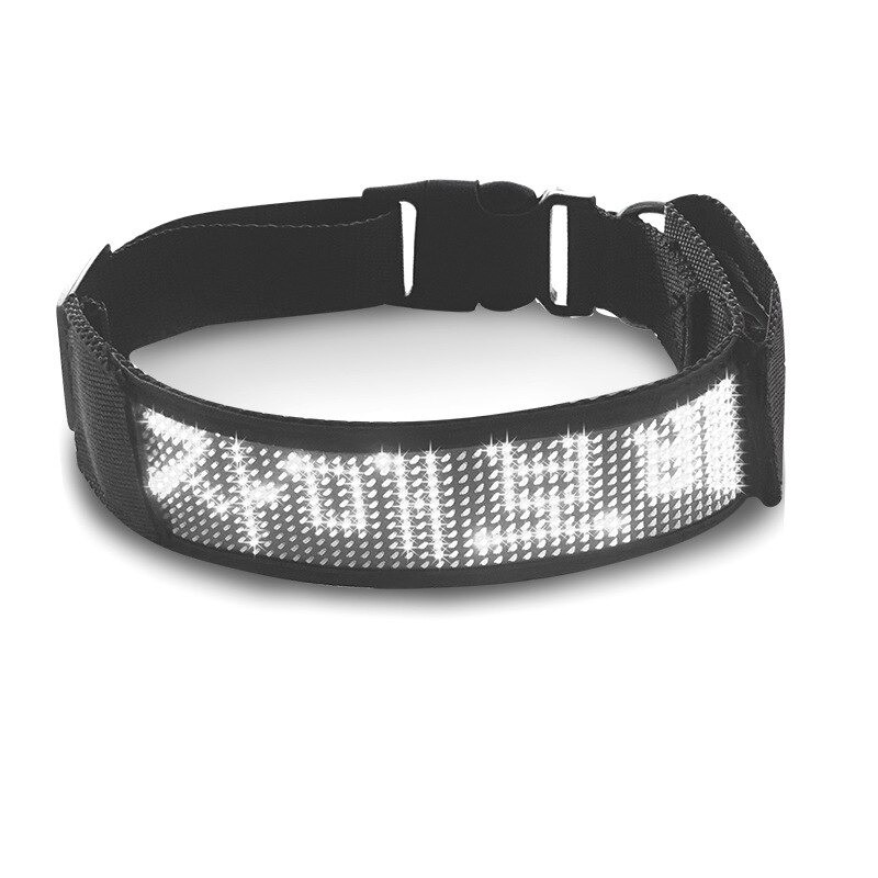 Collares & correasCollar para gatos / perros - LED - Bluetooth - luz de desplazamiento interactiva digital