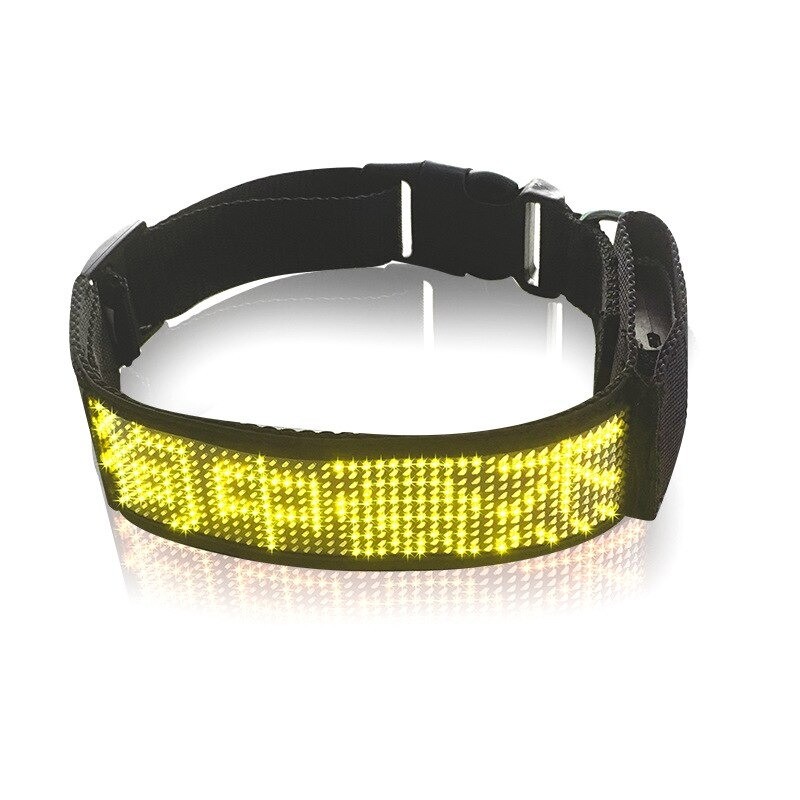 Collares & correasCollar para gatos / perros - LED - Bluetooth - luz de desplazamiento interactiva digital