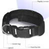 Cats / dogs collar - LED - Bluetooth - digital interactive scrolling lightCollar & Leads