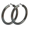 Wide big hoop earrings - 70mmEarrings