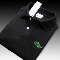 CamisetasElegante camiseta polo - manga corta - logo bordado - algodón