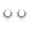 Vintage hollow flowers / hearts - round earringsEarrings