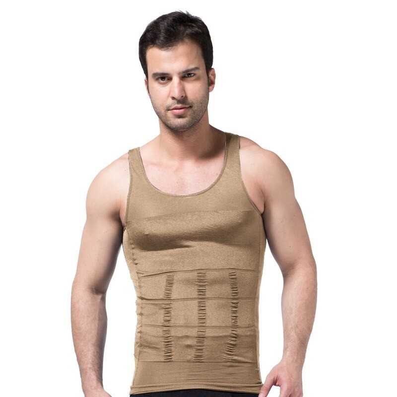 CamisetasCamiseta adelgazante para hombre - sin mangas - moldeador de cuerpo