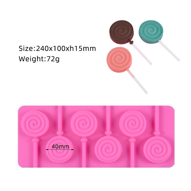 ToolsMolde de silicona para piruletas - con palitos