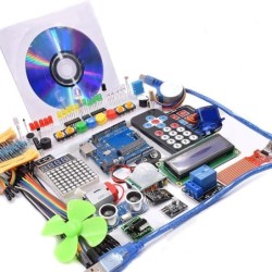 arduinoSuper starter kit - con módulo WiFi - motor 130 - HC-SR501 - 1602 - relé - HC-sr04 - módulo RGB - para ARDUINO UNO R3