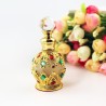 PerfumeFrasco de perfume de metal vintage - con cuentagotas de vidrio - cristales - 15 ml