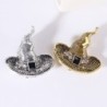 Metal witch hat - Halloween broochBrooches