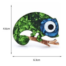 BrochesGecko / lagarto de ojos grandes - broche de esmalte