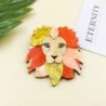 BrochesCabeza de león de colores - broche acrílico